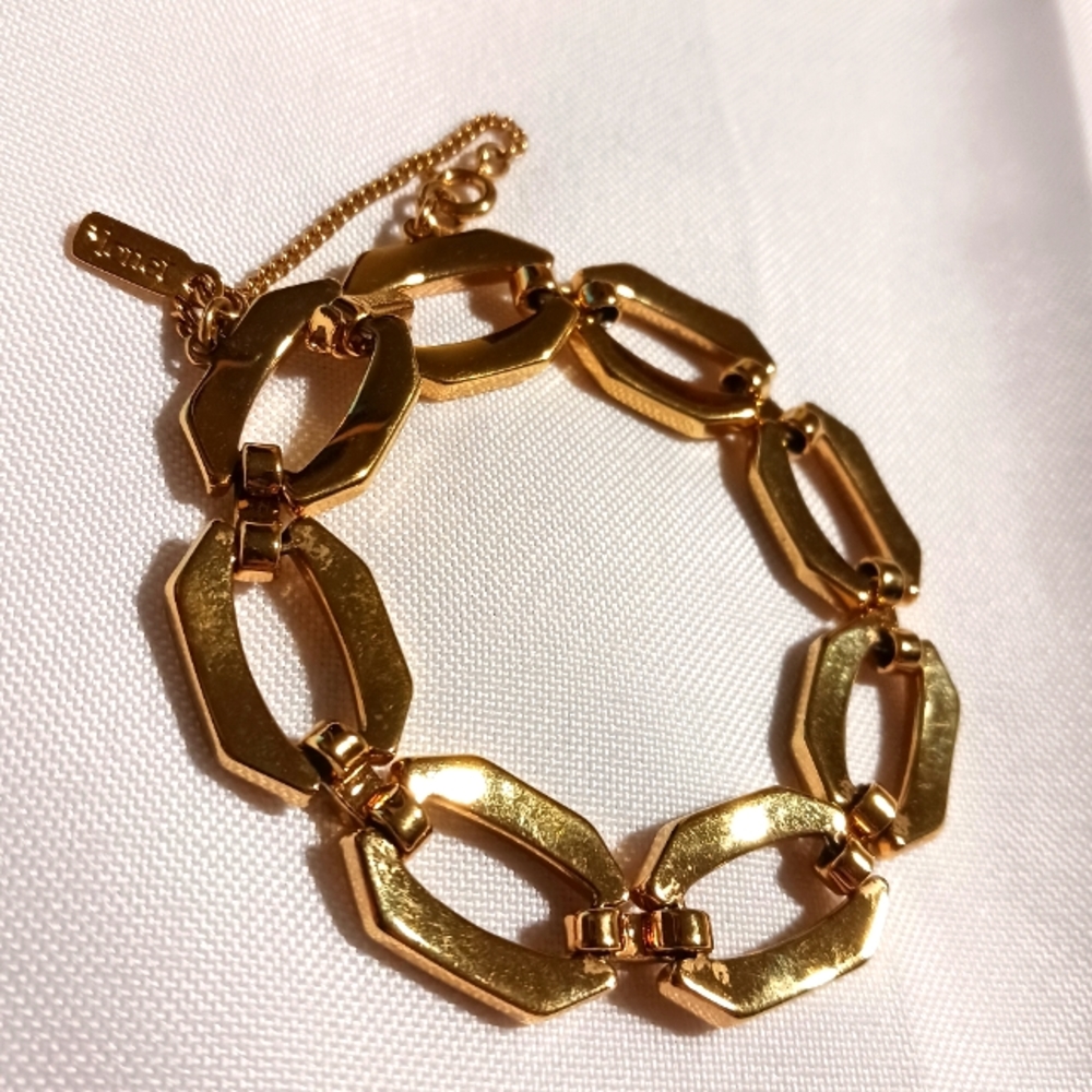 Monet Goldtoned Chain Link Bracelet